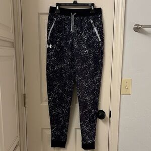 Under Armour Speckled Black and White Athletic Joggers